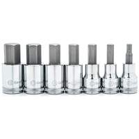 Metric Bit Socket Set, Hex, 1/2" Drive, 7 Pcs OSI Industrial Sales