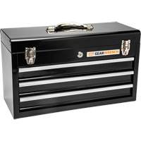 Portable Tool Box, 20" W, 3 Drawers, Black OSI Industrial Sales