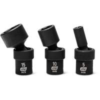 Jeu de 12 douilles m&eacute;triques flexibles universelles &agrave; chocs 1/4" &agrave; 6 pans OSI Industrial Sales