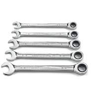 72-Tooth 12 Point Ratcheting SAE Wrench Set, Combination, 5 Pieces, Imperial OSI Industrial Sales