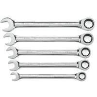 72-Tooth 12 Point Ratcheting Wrench Set, Combination, 5 Pieces, Metric OSI Industrial Sales