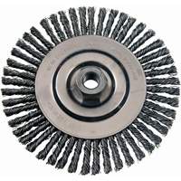 Wire Wheel Brushes, 4-7/8" Dia., 0.02" Fill, 5/8"-11 Arbor, Stainless Steel OSI Industrial Sales