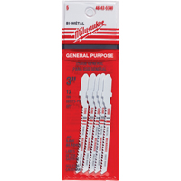 Lame de scie sauteuse, Bim&eacute;tal, Tige en T, 3" lo, 12 dents par pouce OSI Industrial Sales