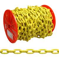 Proof Coil Chain, Low Carbon Steel, 1/4" x 60' (18.3 m) L, Grade 30, 1300 lbs. (0.65 tons) Load Capacity OSI Industrial Sales