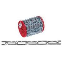 Straight Link Coil Chain, Low Carbon Steel, 2/0 x 120' (36.6 m) L, 520 lbs. (0.26 tons) Load Capacity OSI Industrial Sales