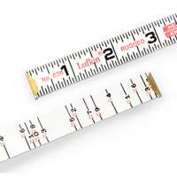 R&egrave;gle de maçon Red End, 6' lo, Bois, Graduations de 1/16" OSI Industrial Sales