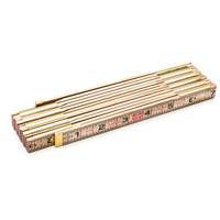 R&egrave;gle Red End avec deux rallonges de r&egrave;gle &agrave; glissi&egrave;re de 6", 6' lo, Bois, Graduations de 1/16" OSI Industrial Sales