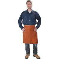 Leather Apron, Waist, 24" L, Lava Brown OSI Industrial Sales