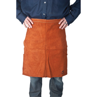 Leather Apron, Waist, 24" L, Lava Brown OSI Industrial Sales