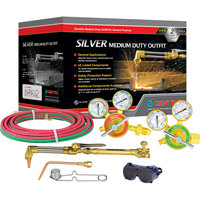 Silver Medium-Duty Welding & Cutting Outfits, 1/2" Cut, 1/4" Weld OSI Industrial Sales