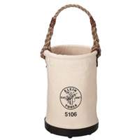 Seau &agrave; paroi droite, 14" h, Toile, Beige OSI Industrial Sales