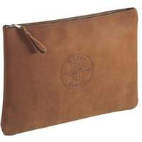 Contractor's Leather Portfolio Zipper Bag, Tool Holder, Leather, 1 Pockets OSI Industrial Sales