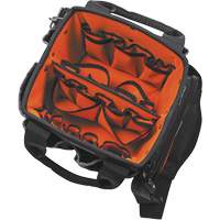 Tradesman Pro Tool Tote, Ballistic Nylon, 40 Pockets, Black/Orange OSI Industrial Sales