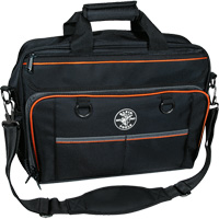 Sac techno Tradesman Pro avec pochette pour ordinateur portable, Polyester, 22 pochettes, Noir/Orange OSI Industrial Sales