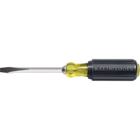 Heavy-Duty Slot Keystone Screwdriver, 1/4", 8-11/32" L, Cushion Grip Handle OSI Industrial Sales