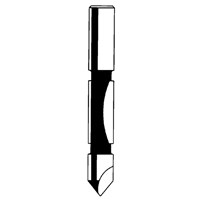 Fraise - foret guide pour panneau, 1/4" dia, 3/4" ha, 2-1/4" lo, 1/4" Manche OSI Industrial Sales