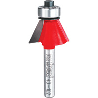 Router Bit - Chamfer Bit, 15/16" Dia., 1/4" Shank OSI Industrial Sales