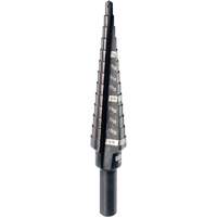 #1 Step Drill Bit, 1/8" - 1/2" , 1/32" Increments, High Speed Steel OSI Industrial Sales