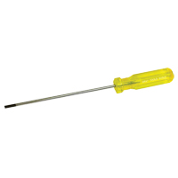 Electrician's Slotted Screwdriver, 5/32" Tip, Round, 9-1/2" L, Plastic Handle OSI Industrial Sales