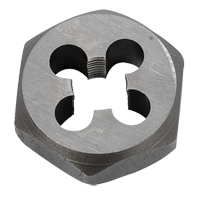 Hex Rethreading Die Nut, 1"/1-1/16" Dia., 1/8"-27 Thread, Carbon Steel/Chromium Steel OSI Industrial Sales