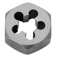 Hex Rethreading Die Nut, 1"/1-1/16" Dia., 3/8"-18 Thread, Carbon Steel/Chromium Steel OSI Industrial Sales