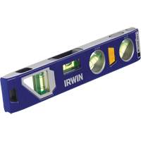 250 Series Heavy-Duty Torpedo Level, 9" L, Aluminum, 4 Vials, Magnetic OSI Industrial Sales