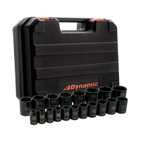 SAE Socket Set, 19 Pcs, Impact, 1/2" Drive Size OSI Industrial Sales