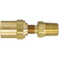 Raccord pour boyau r&eacute;utilisable filetage NPT 3/8", 11/16" dia., Laiton OSI Industrial Sales