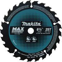 Max-Efficiency Circular Saw Blade, 6-1/2", 25 Teeth, Laminate/Wood Use OSI Industrial Sales