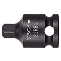 Socket Adapter, Impact, 3/8" Drive, 1/2" Socket, 1.5" L, Pin OSI Industrial Sales