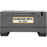 Jobsite Storage Box, 32" x 19" x 17-13/16", Steel, Grey OSI Industrial Sales