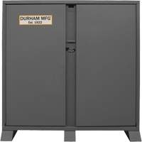 Jobsite Storage Shelving Cabinet, Steel, 47.5 Cubic Feet, Grey OSI Industrial Sales