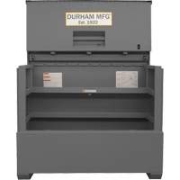 Piano Style Jobsite Storage Box, 60-1/2" W x 34-3/4" D x 49-3/8" H, Grey OSI Industrial Sales