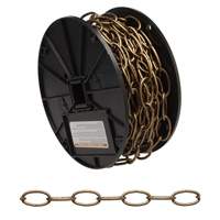 Decorator Chain, Carbon Steel, #10 x 60' (18.3 m) L, 35 lbs. (0.0175 tons) Load Capacity OSI Industrial Sales
