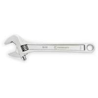 Adjustable Wrench, 12" L, 1-1/2" Max Width, Chrome OSI Industrial Sales