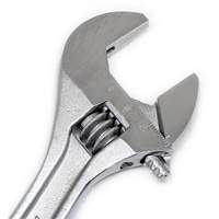 Adjustable Wrench - Bagged, 8" L, 1-1/8"/29 mm Max Width, Chrome OSI Industrial Sales