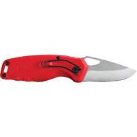 Compact Folding Knife, 2-1/2" Blade, Stainless Steel Blade, Metal Handle OSI Industrial Sales