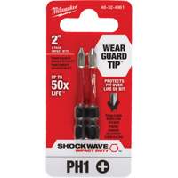 Embout de tournevis Shockwave Impact Duty, Phillips, #1, Prise 1/4" OSI Industrial Sales