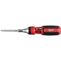 Tournevis &agrave; rochet 9 en 1 avec embouts multiples &agrave; carr&eacute; conducteur, 9-1/10" lo, Prise Coussin&eacute;e OSI Industrial Sales