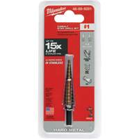 Foret &eacute;tag&eacute;, 1/8"/#1 - #1/1/2", Incr&eacute;ments de 1/32", Acier rapide au cobalt OSI Industrial Sales