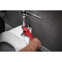 Steel Offset Hex Pipe Wrench, 2-5/8" Jaw Capacity, 10-1/2" Long, Powder Coated Finish, Ergonomic Handle OSI Industrial Sales