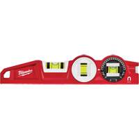 Die Cast Torpedo Level with 360 Degree Locking Vial, 10" L, Aluminum, 3 Vials, Magnetic OSI Industrial Sales