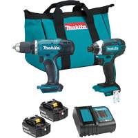 LXT&reg; 2 Tool Combo Kit, Lithium-Ion, 18 V OSI Industrial Sales