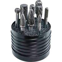 Jeu d'al&eacute;soirs au carbure plein &agrave; simple coupe Magnum SET 1 DRILLCO, 8 morcea OSI Industrial Sales