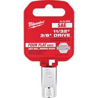 SAE Socket with Four Flat Sides, 11/32", 3/8" Drive, 6 Points OSI Industrial Sales