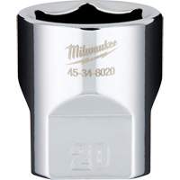 Metric Socket with Four Flat Sides, 20 mm, 3/8" Drive, 6 Points OSI Industrial Sales