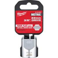 Metric Socket with Four Flat Sides, 22 mm, 3/8" Drive, 6 Points OSI Industrial Sales