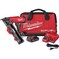 M18 Fuel 15 Gauge Finish Nailer Kit, 18 V, Lithium-Ion OSI Industrial Sales