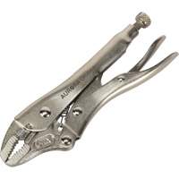 Locking Pliers with Wire Cutter, 5" Length, Curved Jaw OSI Industrial Sales