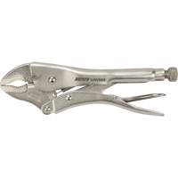 Locking Pliers with Wire Cutter, 10" Length, Curved Jaw OSI Industrial Sales